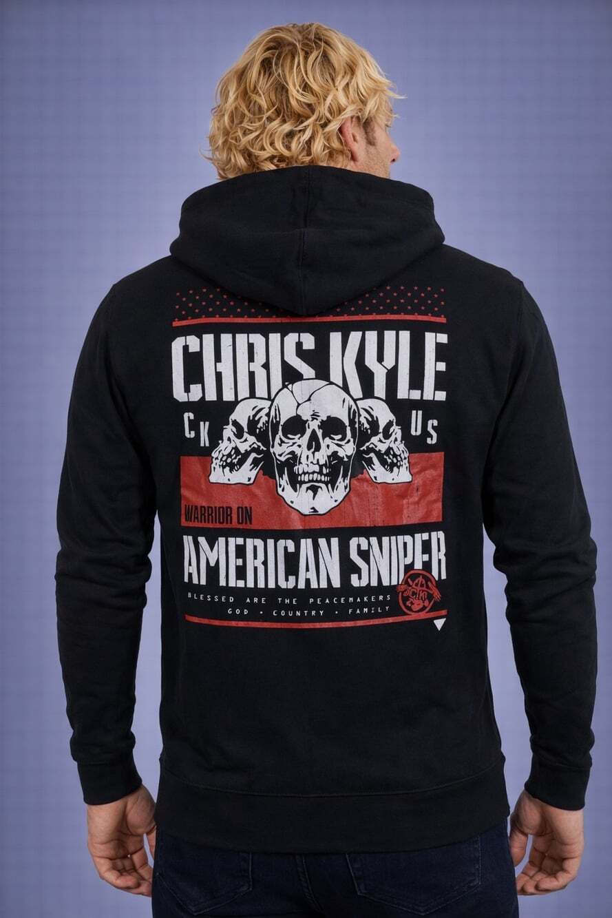 Howitzer Nwt Men Hoodie ZIPUP CHRIS KYLE WARRIOR SPIRIT Military Grunt Sz S A300
